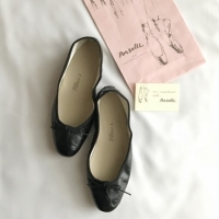 PORSELLI（ポルセリ ）のブラックバレエシューズ