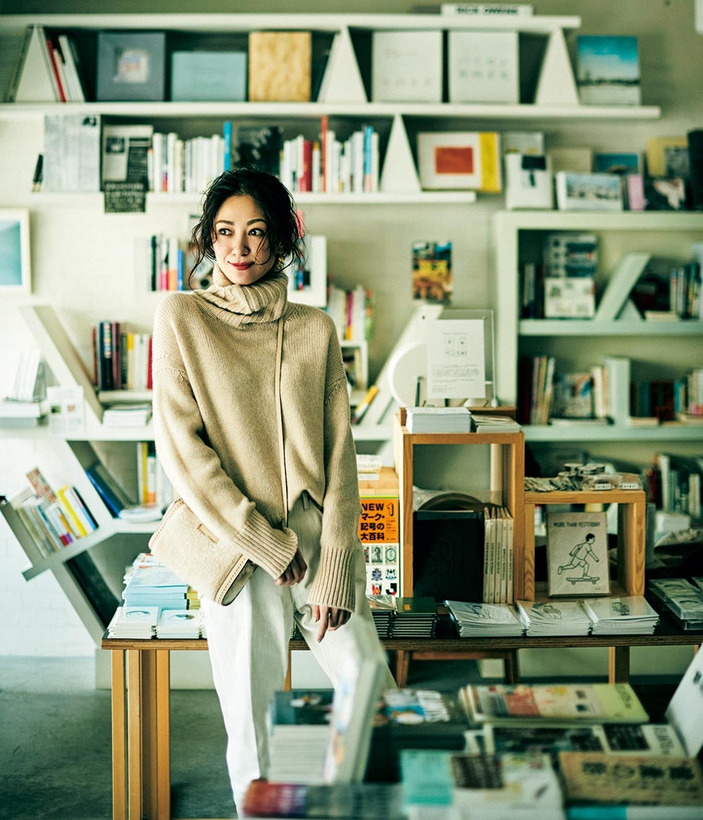 Drawer*定番カシミヤシルクリブクルーネックニット 2 グレー 神崎恵さん