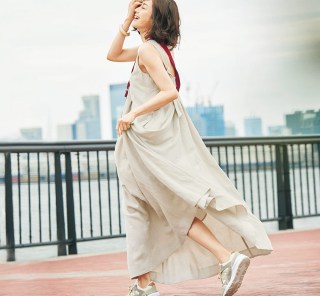 楽ちんキレイな【夏ワンピース】のベージュコーデなら見た目の暑さも和らぐ［8/14 Wed.］