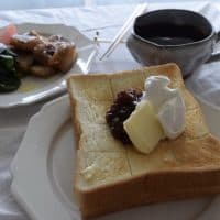 小倉トーストで朝ごはん