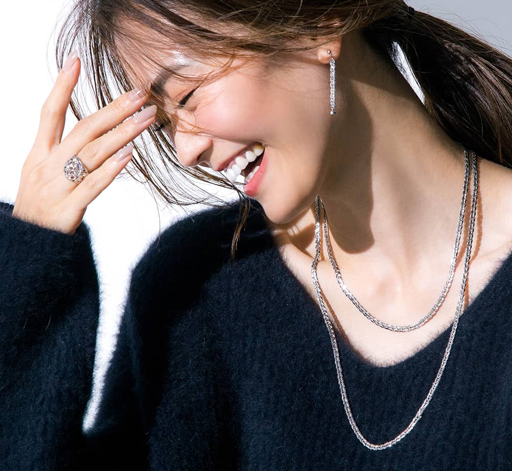 ☆ 極上美品 高品質 美しいプラチナネックレス ストリートファッション 