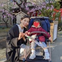 母の着物と帯でお正月