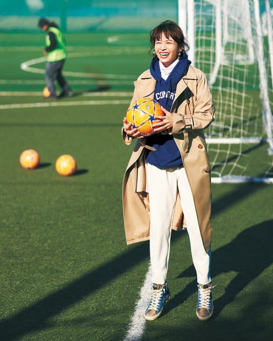 子どものサッカー観戦には、イージーケアの【ジョグパン】が本領発揮！[3/13 Sun.]