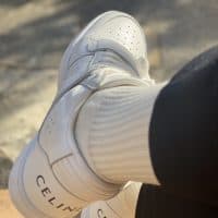 春に履きたい［CELINE] のホワイトスニーカー　
