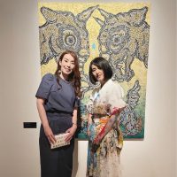 小松美羽展内覧会☆ライブペインティング☆