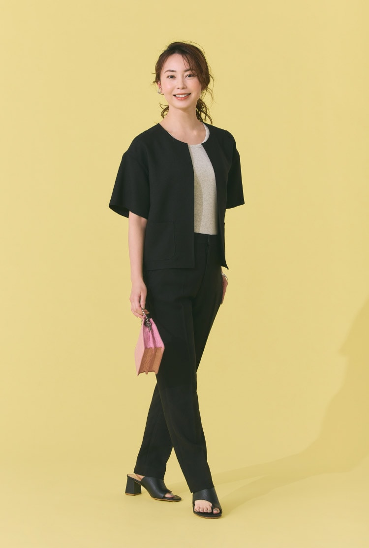 リアルSサイズが着レポ!週3着回せる「大人の夏→秋トレンド」【ここ  