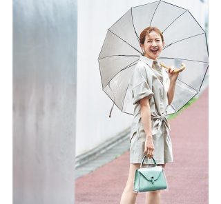 【防水バッグカバー＆ミントグリーンのバッグ】で雨の日だってHAPPY♡