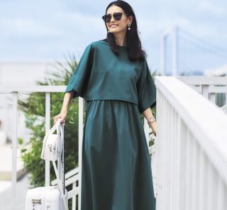 ご近所からランチまで！セットで着られて楽ちんな「大人ワンピ&Tシャツ」