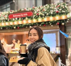 インナーダウンのレイヤードでクリスマスマーケットへ【モデルコーデ】