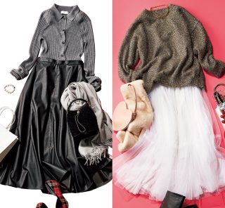 あなたは白派？黒派？「万能スカート」で、40代のオシャレがうまくいく【コーデ6選】