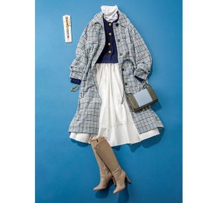 【40代の気温別コーデ】最高気温10℃、風が強い日は「レイヤード」オシャレで快適に！