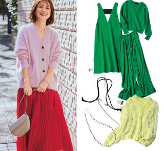 40代もトレンドカラーが生かせる！大人女子会【コーデ＆アイテム25選】