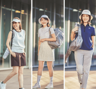 【気温別ゴルフコーデ】25℃以上の夏日に40代女性が着たい、涼感ゴルフファッション3選＜BEAMS GOLF編＞