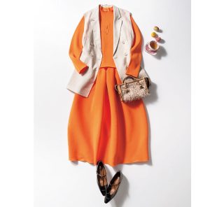 40代の春アウター本命はやっぱり「ジレ」！スカートコーデ3選