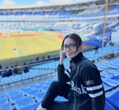 極寒!STORYモデルの今年初の野球観戦スタイルは