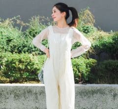 旅行やお出かけの必須アイテム！40代が1枚でサマ見えする「オールインワン＆ワンピ」6選