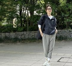 ナイキが主役のスポーティーなコーディネートで展示会へ！【モデル私服コーデ】