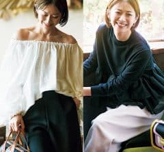 甘いディテールが逆のテイストに合う！「カジュアルパンツに合うトップス」6選