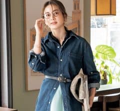 ブルーシャツ感覚で着たい！夏ハオリに【デニムシャツ】着回しコーデ3選