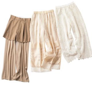 中越典子さんが穿きこなす！【透けレースパンツ】の映え名品5選