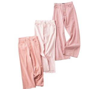 中越典子さんが穿きこなすピンクデニムパンツで「ママ可愛い」【4選】