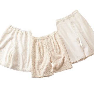 中越典子さんが着こなす！オールホワイトコーデを更新する【白ハーフパンツ】で洒落見え