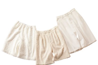 中越典子さんが着こなす！オールホワイトコーデを更新する【白ハーフパンツ】で洒落見え