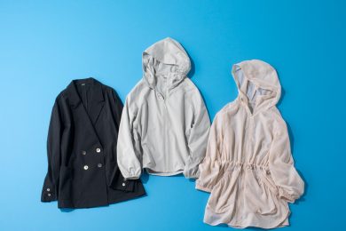 ユニクロ、GU、ミラ・オーウェンの高機能羽織りを「雨の日＆晴れの日」で着回し！【撥水・UV・マシンウォッシャブルetc】