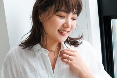 野呂佳代さん　マシュマロ体型と相性のいい【ひとクセありな華奢アクセ】