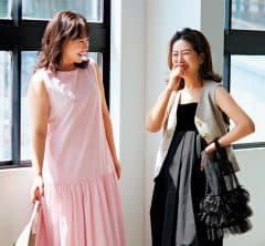 野呂佳代さん&竹村はま子さん　体型悩みをいかせるトレンドの「フレアワンピース」2選