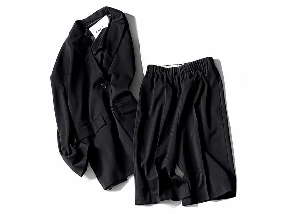 通勤にも使えてお洒落！ジャケットセットアップの涼しげ【ハーフパンツ