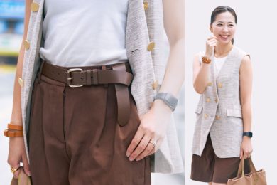 【ZARA】の茶系「ハーフパンツ」が“頑張りすぎないキレイめ派”にちょうどいい