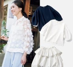 【夏でも長袖派】な40代にぴったりの「ブラウス&プルオーバー」【7選】