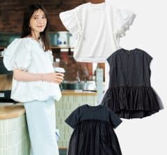 「Tシャツってなんか苦手…」な40代は、映え重視の【フリル&チュールトップス】10選