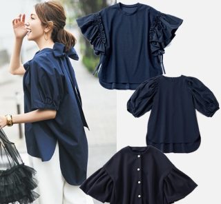 【授業参観、保護者会、学校行事服】40代ママのお洒落ネイビー服【8選】