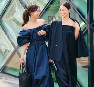 【STORY読者スナップ】上半身悩みをキレイに活かしてくれる上品な肌見せワンピース