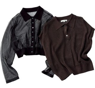 大人のプチプラは、使い勝手と高見えが叶う「透けポロニット」がおすすめ【3選】