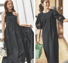 派手にはしたくないけど、高揚感が欲しい時はある♡【華やか黒ワンピース】〈３選〉