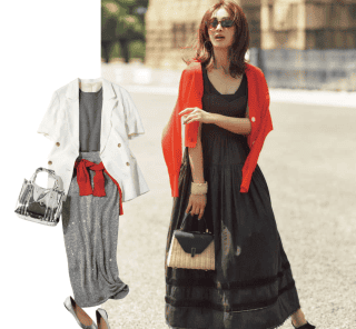 外は暑くて中は寒い…には“羽織り”があれば安心！「温度差10度」対応コーデ3選