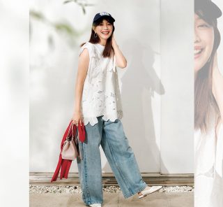 40代の【ワイドパンツコーデ】オシャレもスタイルアップも叶える両得コーデ＜３選＞