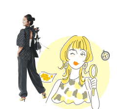 自由な発想が得意な【冒険家 ISFP】は「甘トップス×スウェット」で柔軟な空気感を〈16タイプ性格診断〉