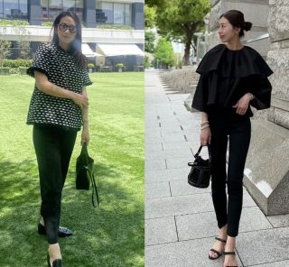 【読者スナップ】やっぱり痩せ見え度No.1！「黒のスティックパンツ」コーデ【4選】