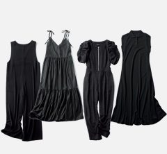 これ着ておけばなんとかなる！楽ちんなのに上品な「黒ワンピ&オールインワン」【5選】