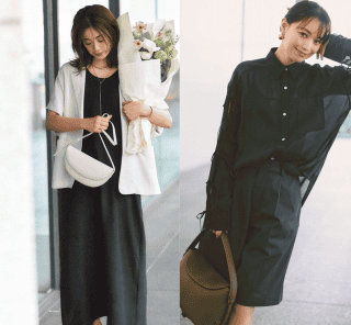 猛暑だって「黒しか勝たん！」大人の【涼しげブラックコーデ】3選