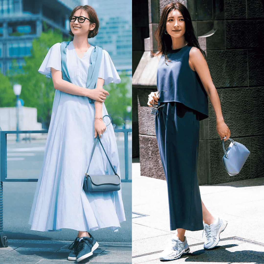 旅行・レジャーにぴったり！甘め【ワンピース×スニーカー】で品あるアウトドアコーデに