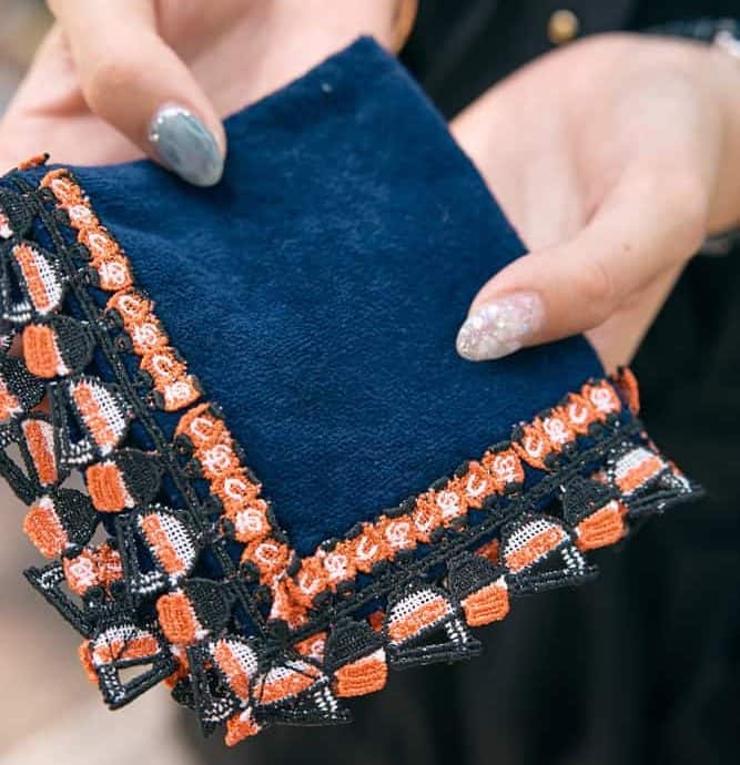 【希少＊限定】完売 新品未使用 フェイラー レース付きハンカチ F×近 SG ANA限定のコラボハンカチが可愛すぎる… 近沢レースの繊細なレースも