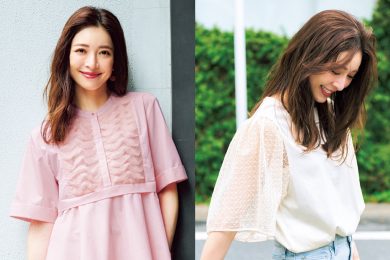 【仕事、学校行事etc.】手持ちパンツに合う！40代ママの「きれいめ五分袖トップス」【2選】