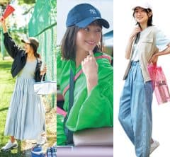 炎天下のレジャーに！40代におすすめ【キャップ】コーデ〈3選〉