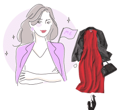 生まれながらのリーダー【指揮官 ENTJ】は「ジャケット×華やかワンピ」でデキる女を加速〈16タイプ性格診断〉