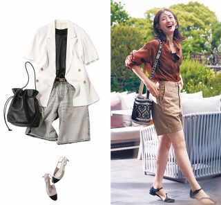 あなたも絶対履きたくなる、40代の「ハーフパンツ」コーデ〈3選〉！通勤もママ会もレジャーもOK